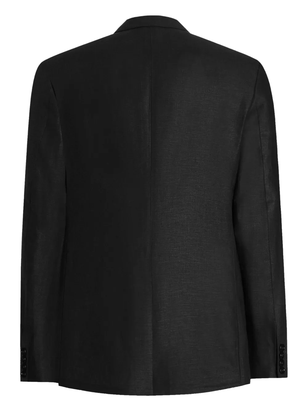 Dolce & Gabbana linen single-breasted blazer - Zwart