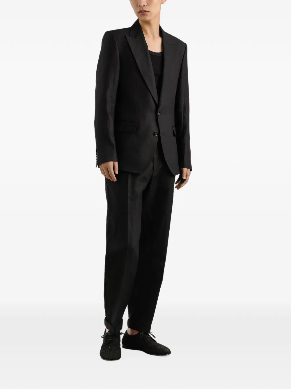 Dolce & Gabbana Blazer met enkele rij knopen Zwart