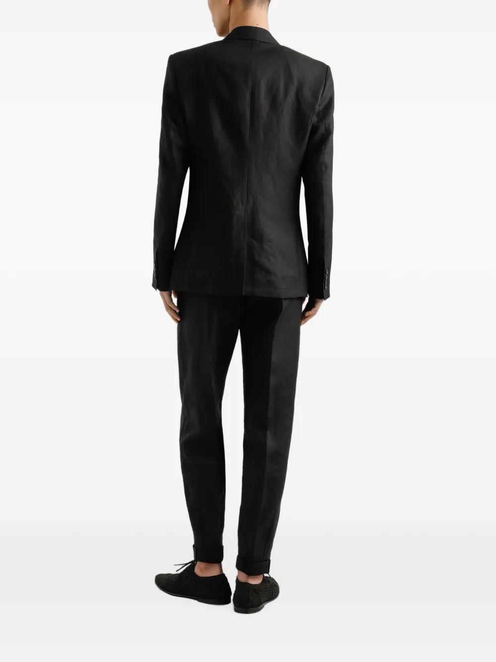 Dolce & Gabbana Blazer met enkele rij knopen Zwart
