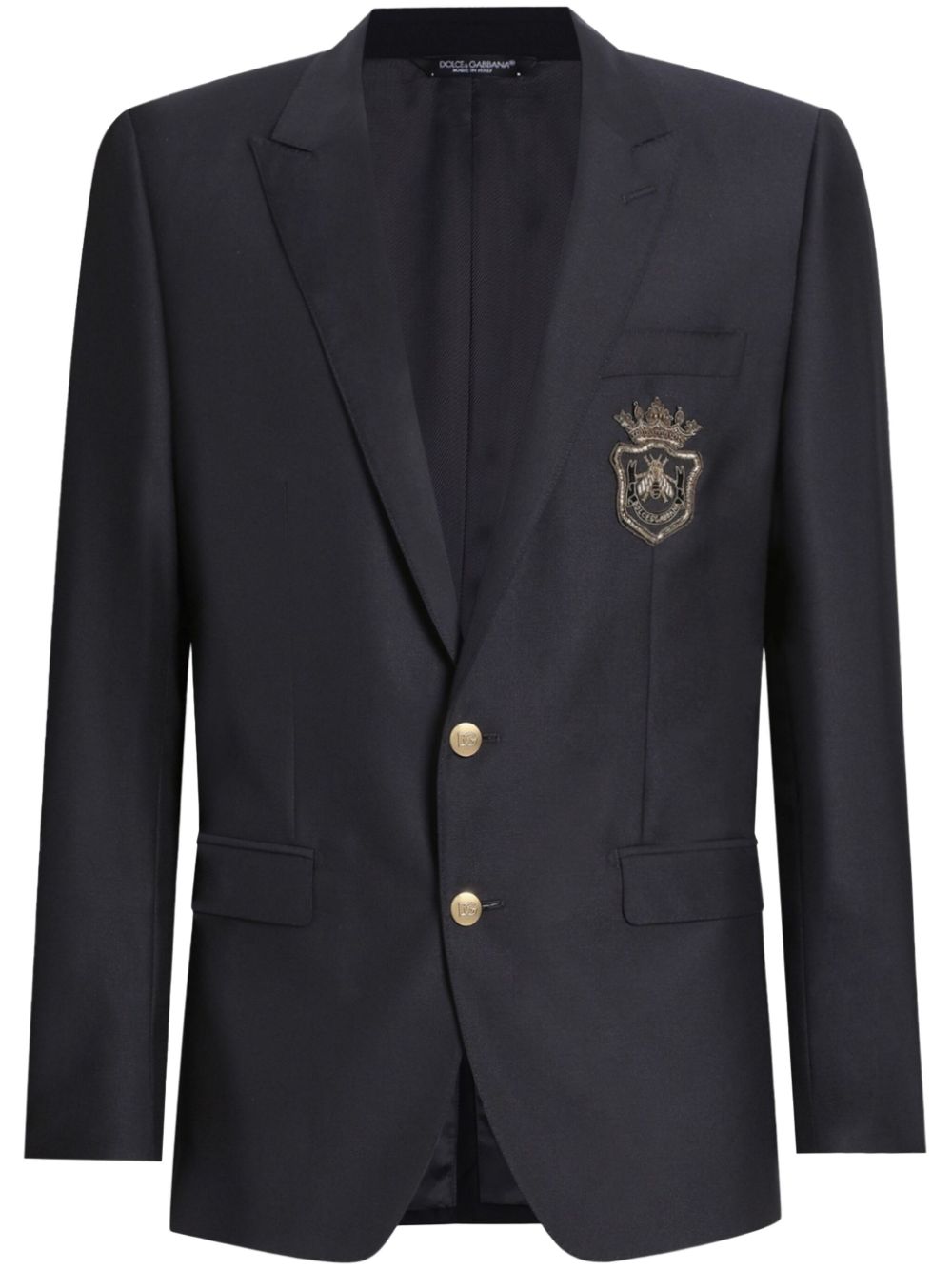 logo-appliqué blazer