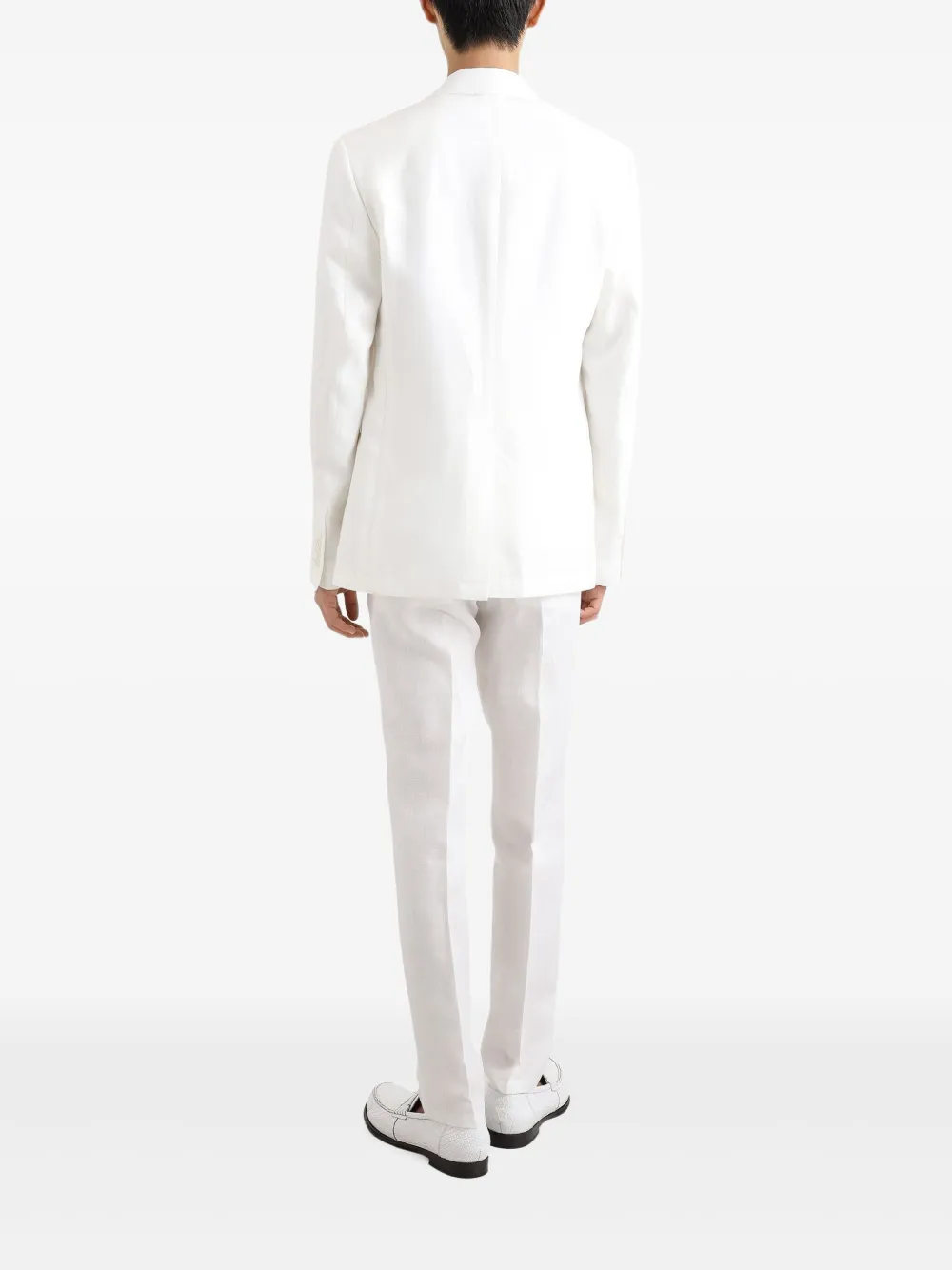 Dolce & Gabbana Blazer met geborduurd logo Wit