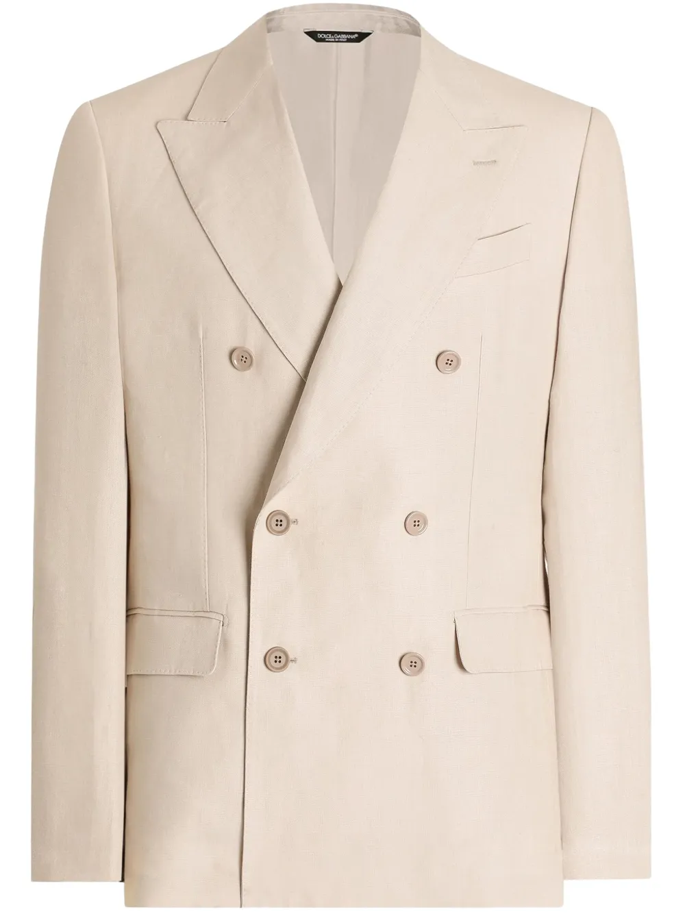 Dolce & Gabbana Blazer met dubbele rij knopen Beige