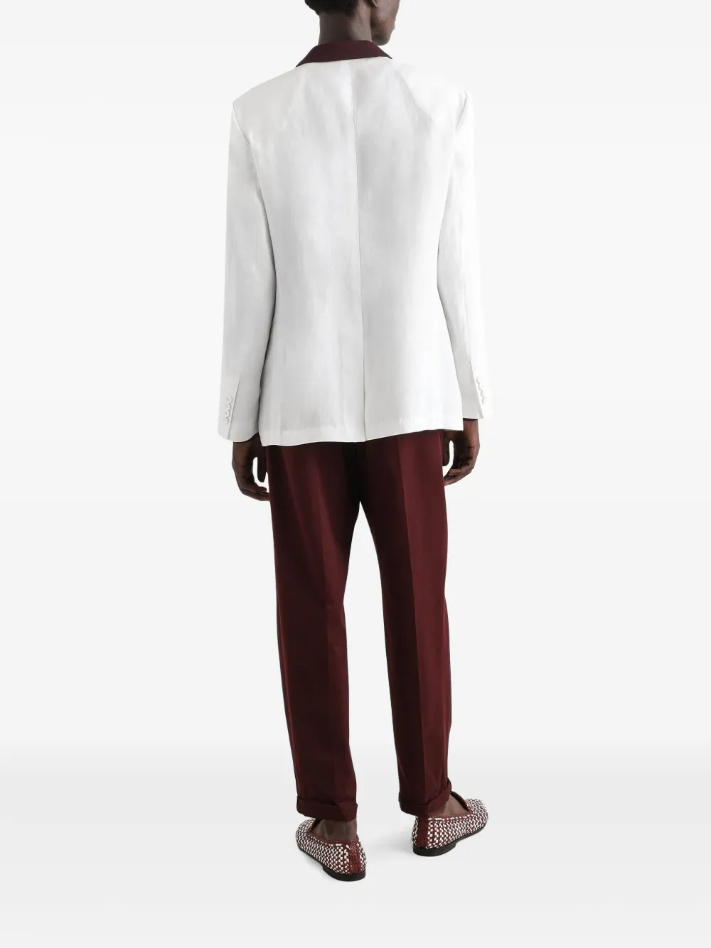 Dolce & Gabbana Blazer met dubbele rij knopen Wit