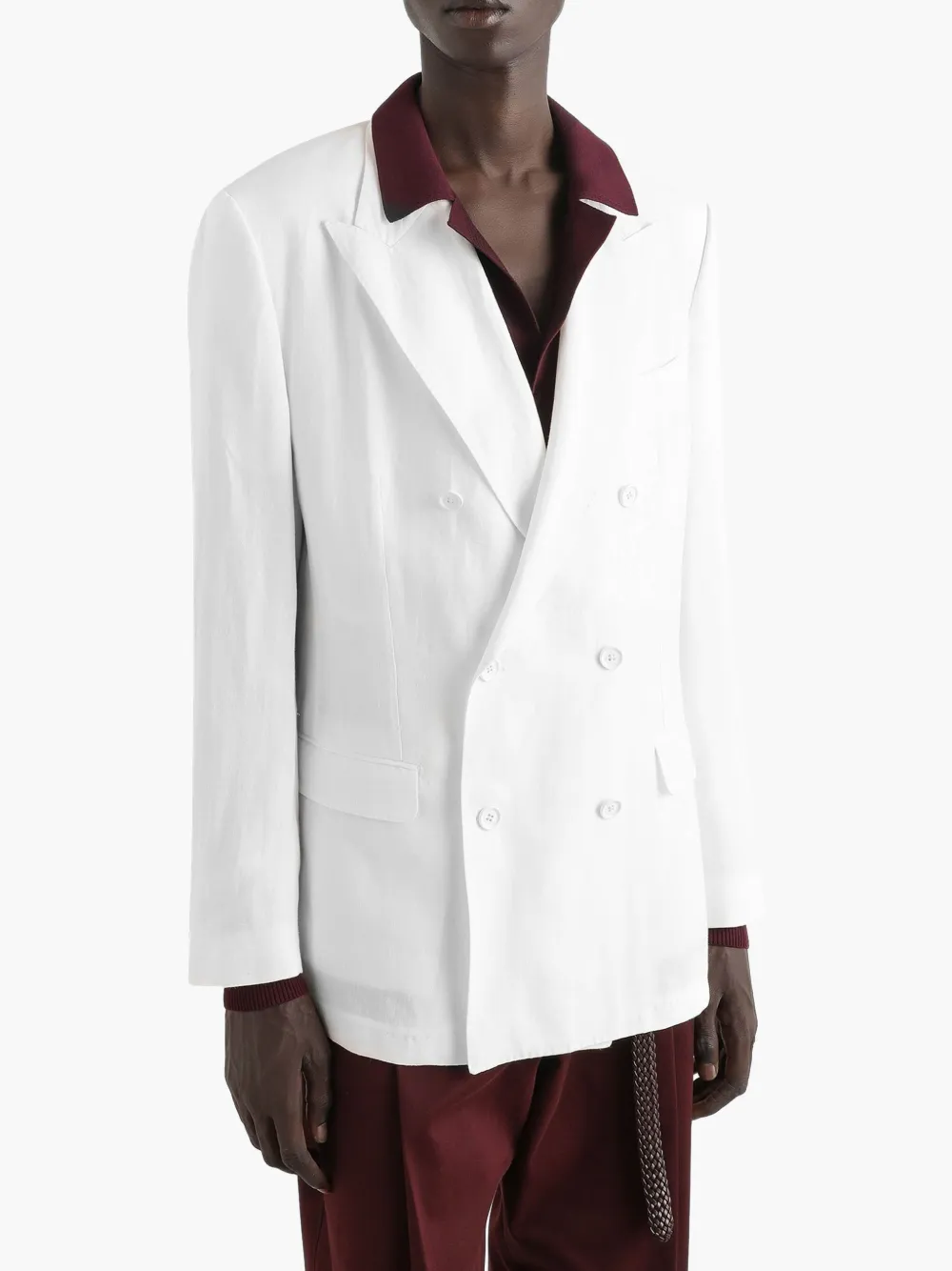 Dolce & Gabbana Blazer met dubbele rij knopen Wit