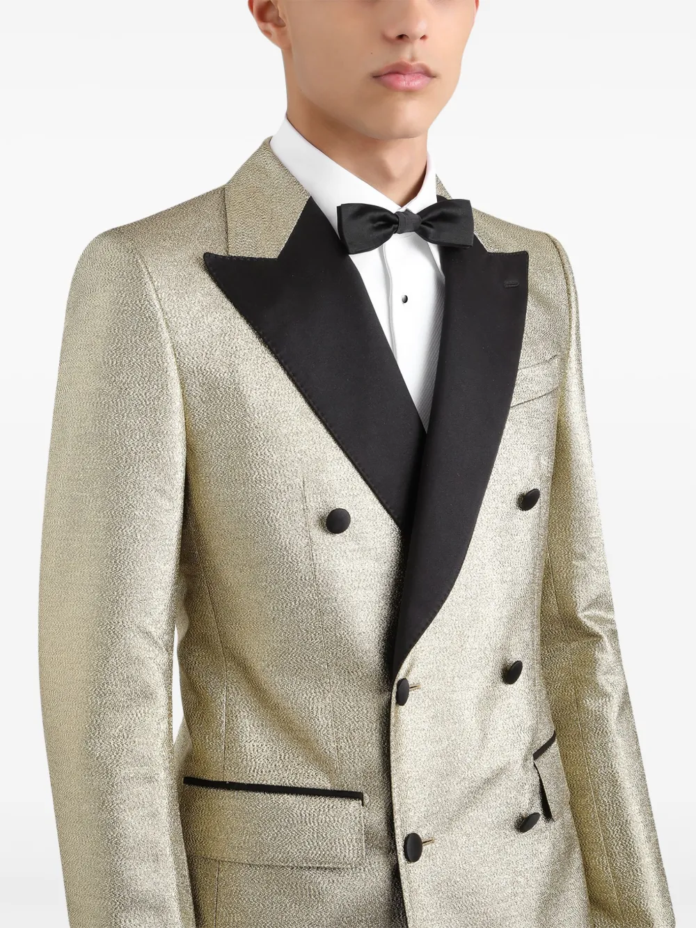 Dolce & Gabbana Blazer met dubbele rij knopen Goud