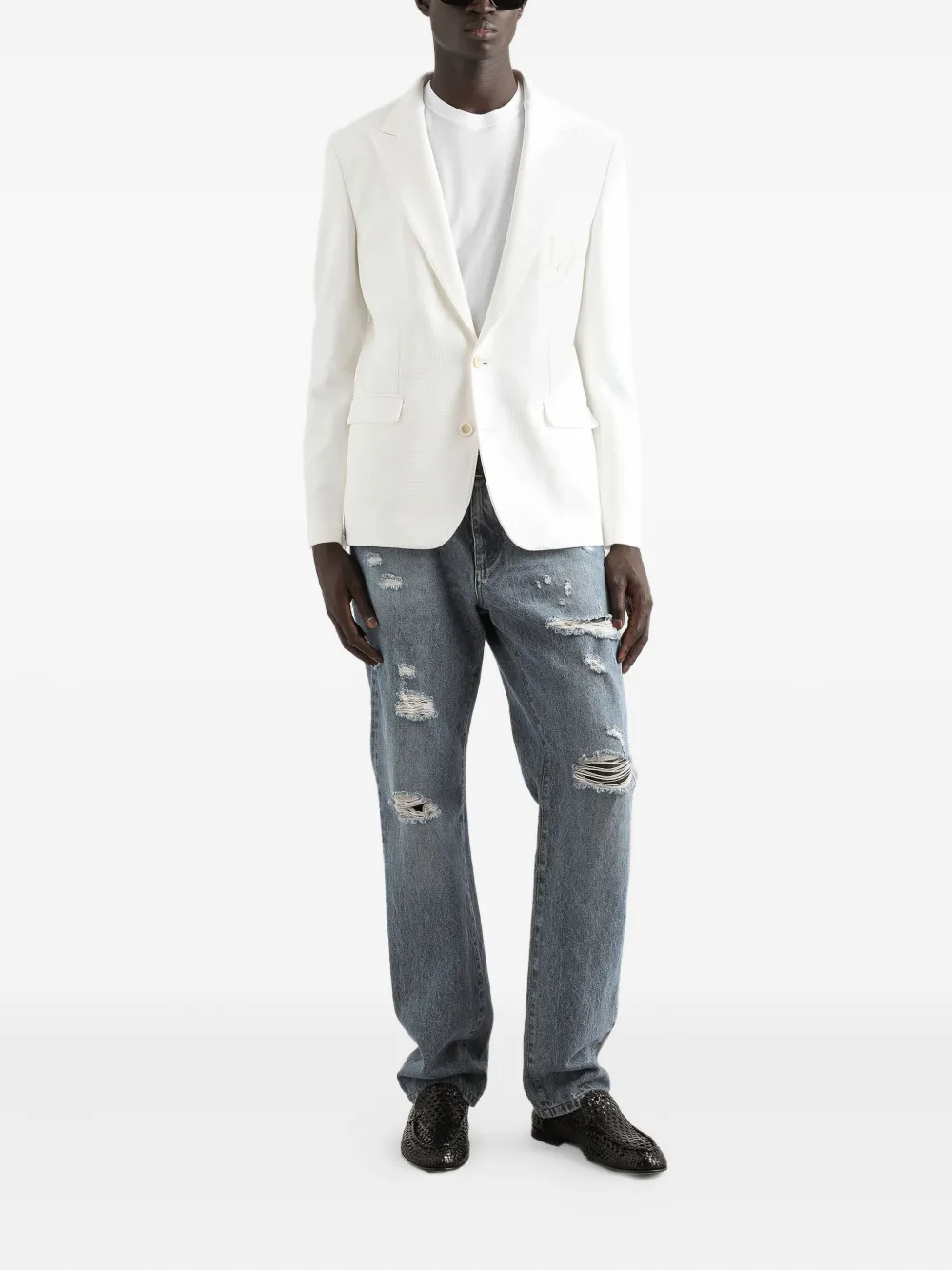 Dolce & Gabbana embroidered single-breasted blazer | Blazers | Image 2