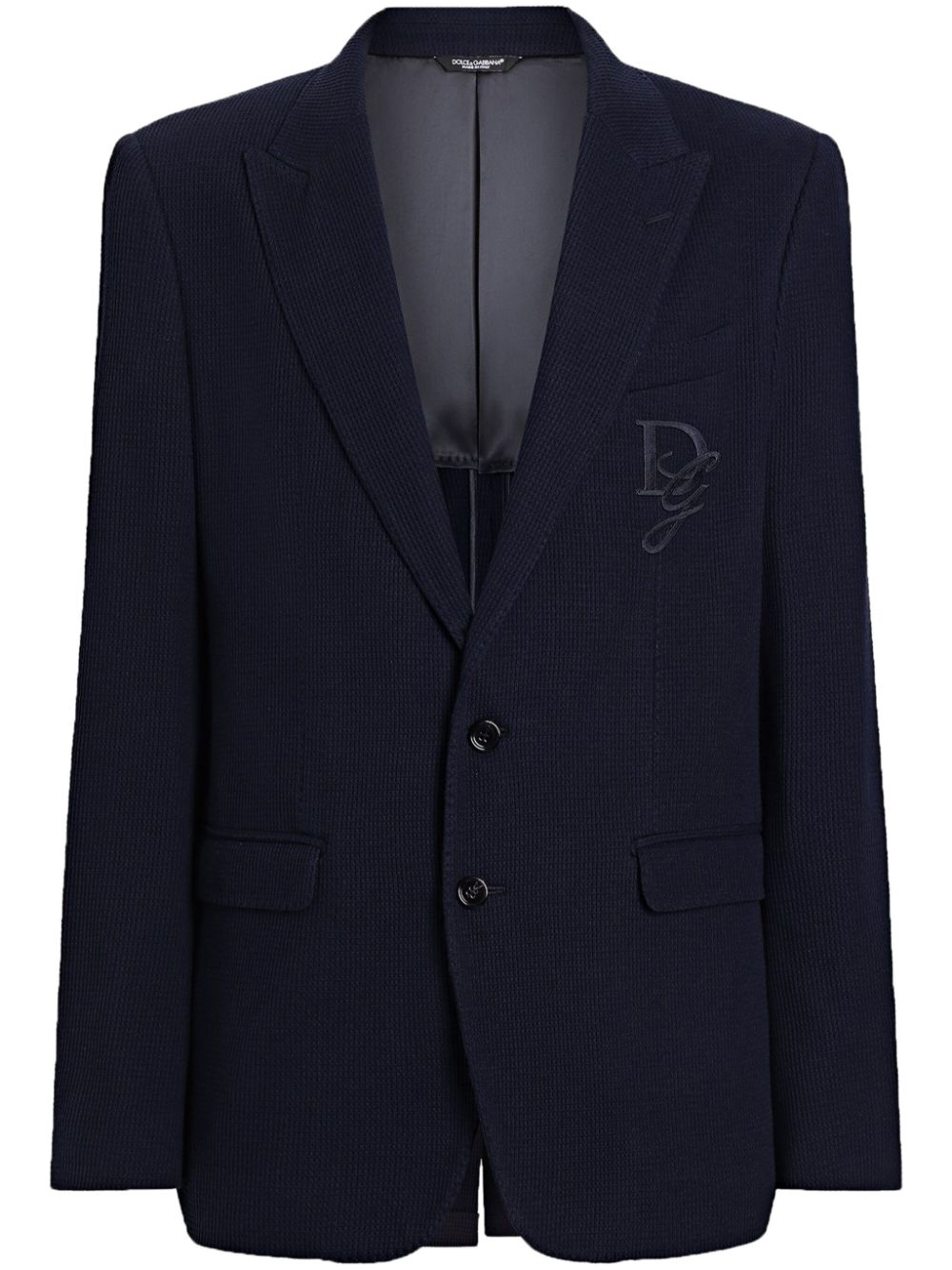 logo-appliqué blazer