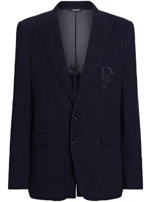 Dolce & Gabbana ベルベット ジャケット | ブルー | FARFETCH JP