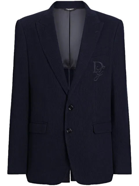 Dolce & Gabbana logo-appliqué blazer