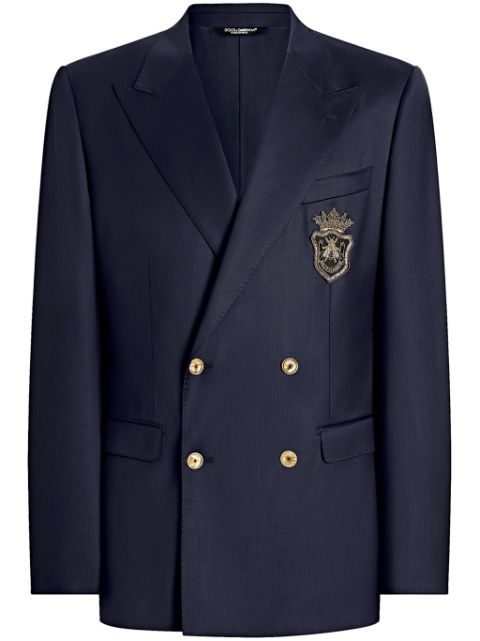 Dolce & Gabbana Double-breasted jacket with patch