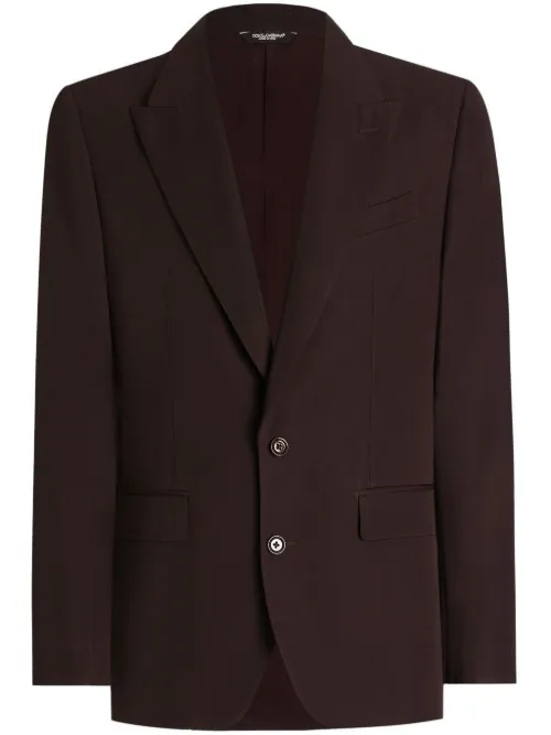 Blazer à simple boutonnage - Dolce & Gabbana - Modalova