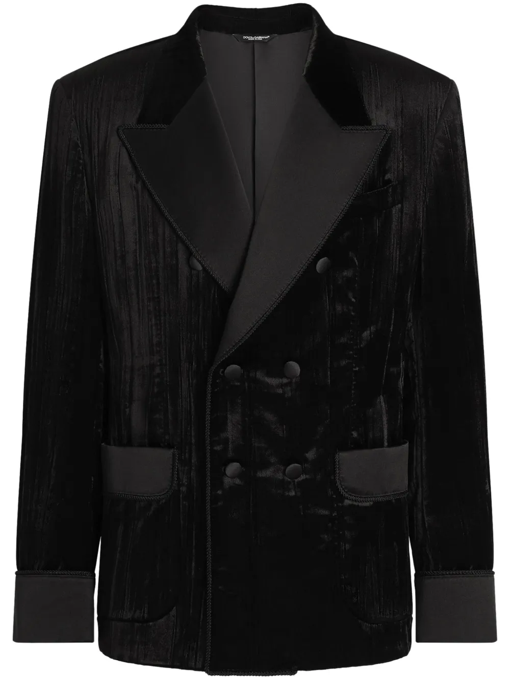 Dolce & Gabbana Fluwelen blazer Zwart