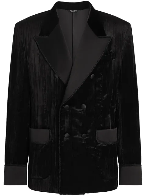 Dolce & Gabbana blazer de terciopelo