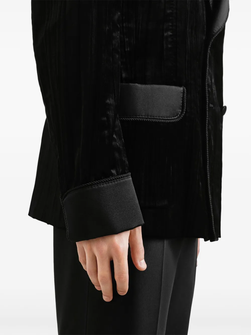 Dolce & Gabbana Fluwelen blazer Zwart