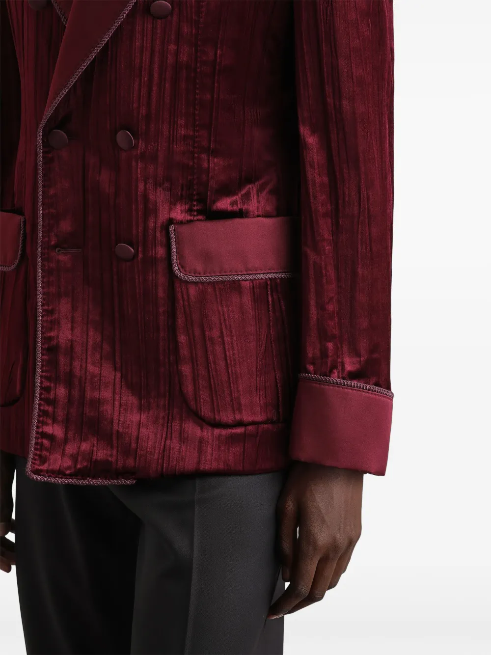 Dolce & Gabbana Blazer met dubbele rij knopen Rood