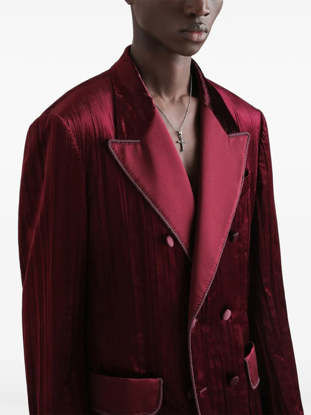 Dolce & Gabbana Blazer met dubbele rij knopen Rood