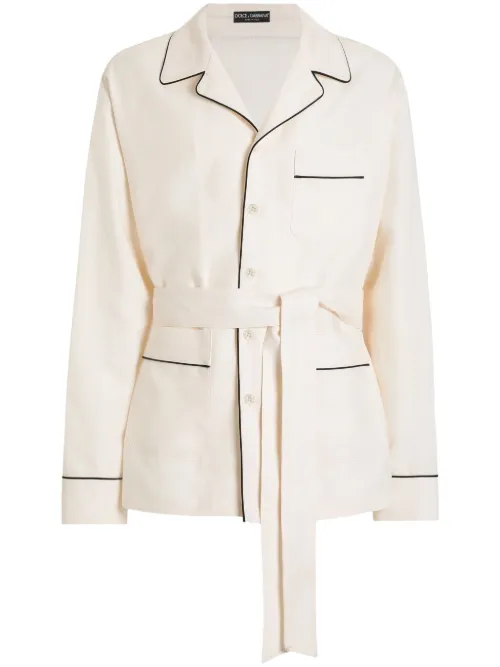 Chemise à bordures contrastantes - Dolce & Gabbana - Modalova