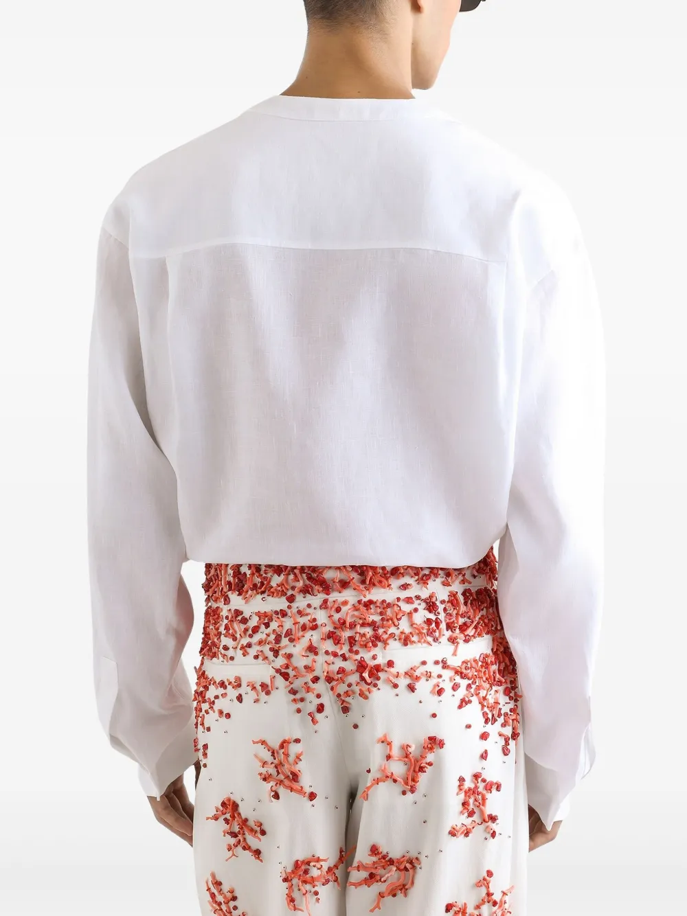 Dolce & Gabbana Kraagloos overhemd Wit