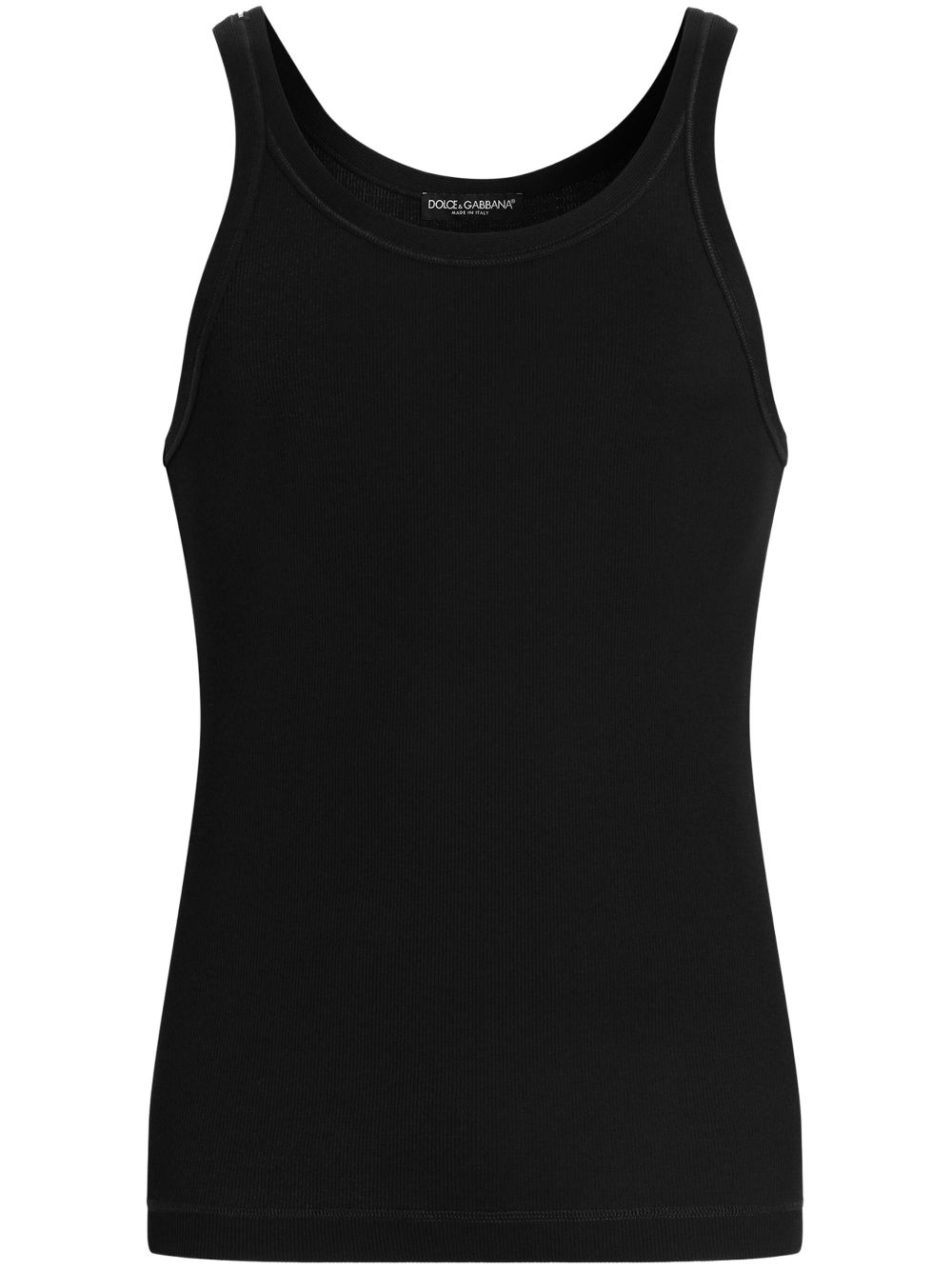 Dolce & Gabbana Tanktop met logopatch Zwart