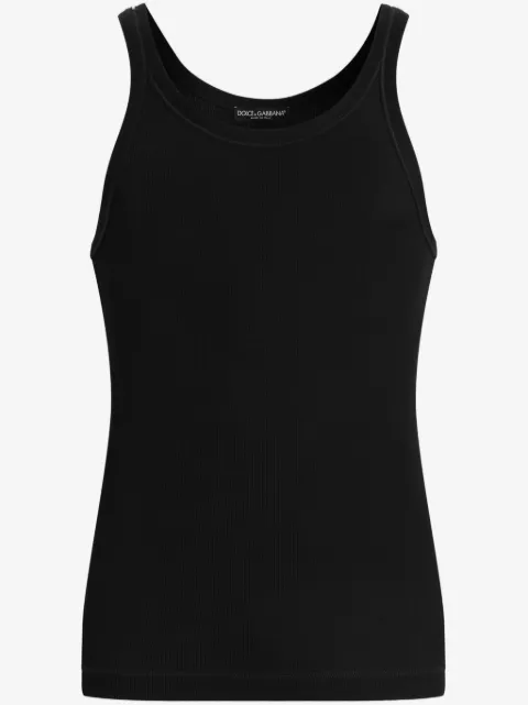 Dolce & Gabbana logo-patch tank top