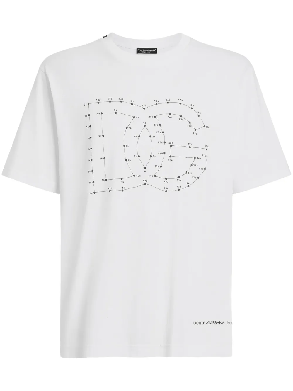 Dolce & Gabbana playera con logo estampado | blanco | Image 1