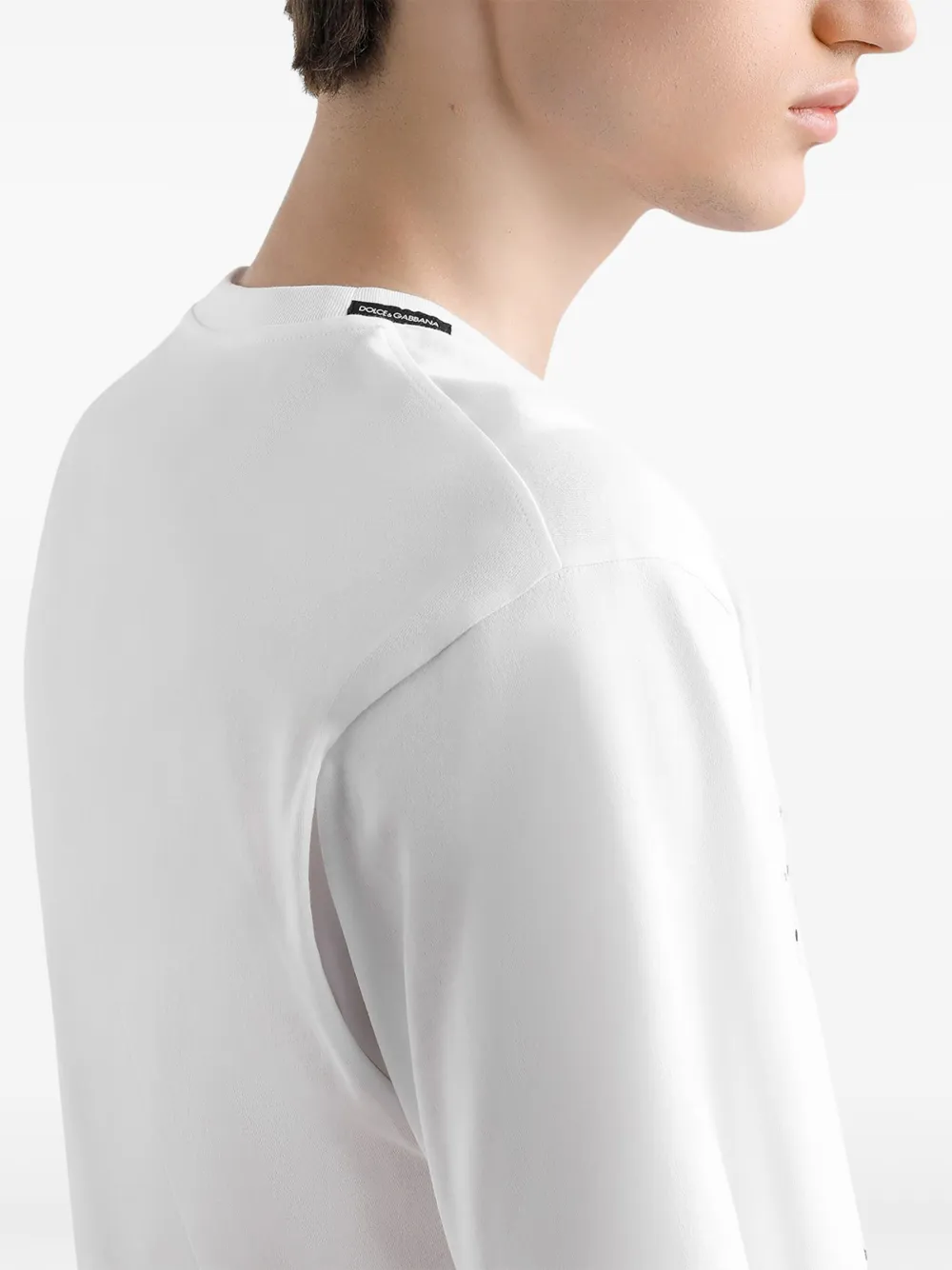 Dolce & Gabbana T-shirt met logoprint Wit