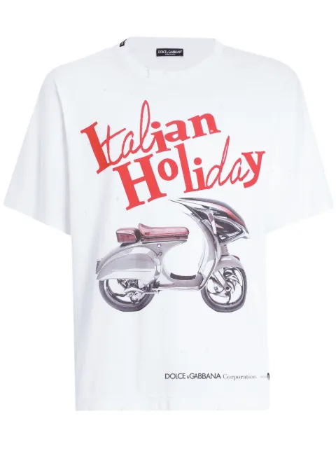 Dolce & Gabbana playera con estampado gráfico
