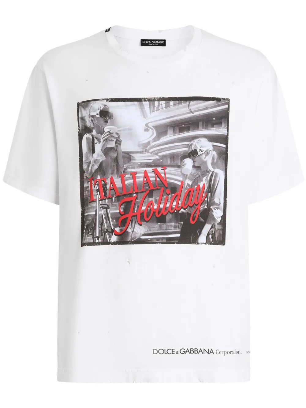 Dolce & Gabbana playera con estampado gráfico | blanco | Image 1