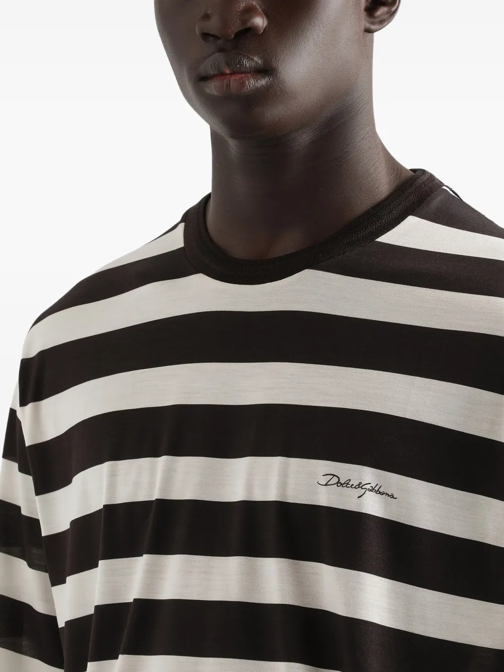 Dolce & Gabbana T-shirt met logoprint Bruin