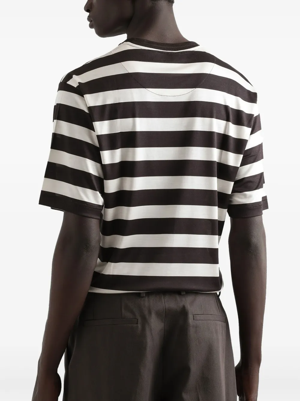 Dolce & Gabbana T-shirt met logoprint Bruin