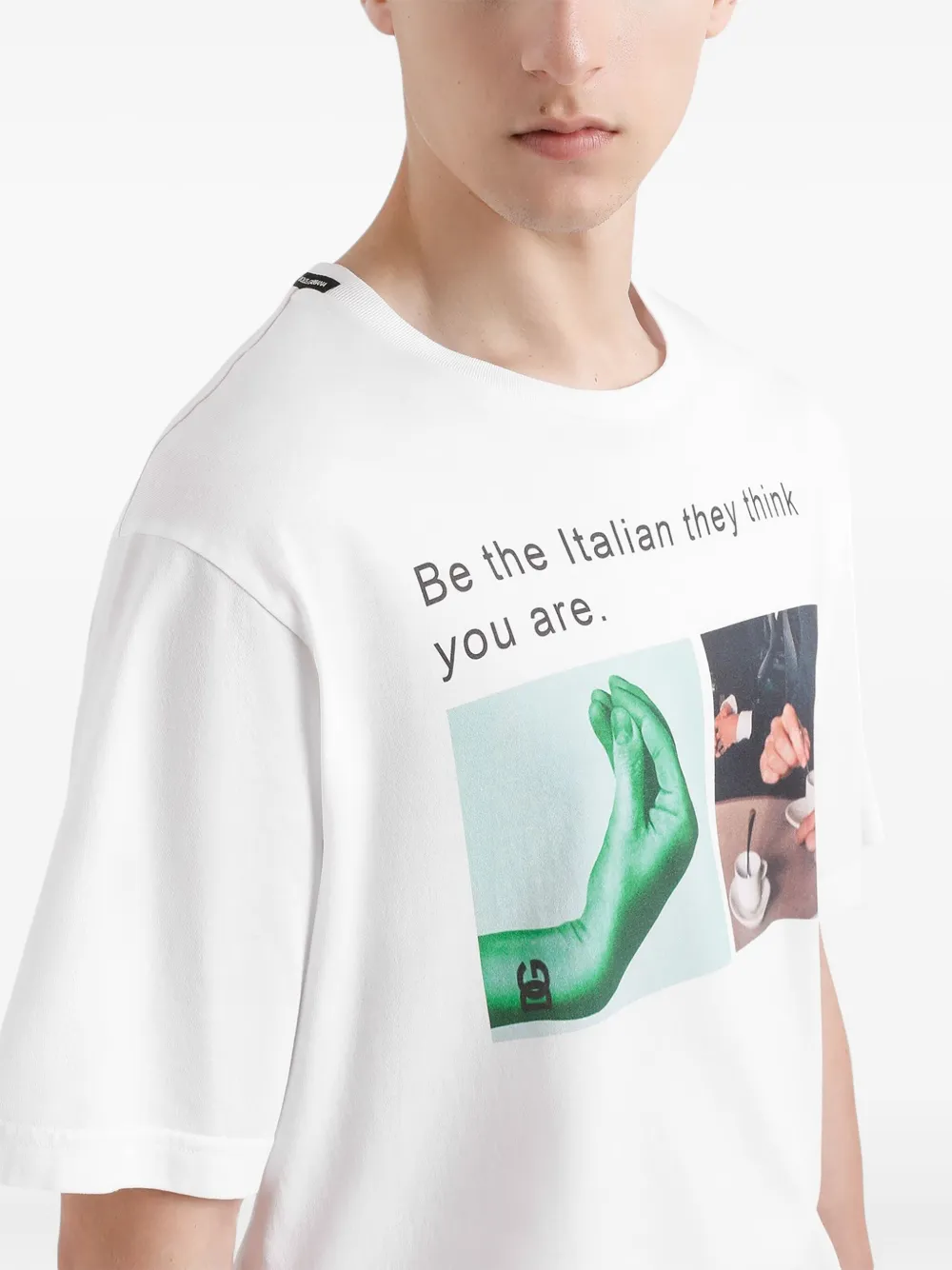 Dolce & Gabbana T-shirt met grafische print Wit
