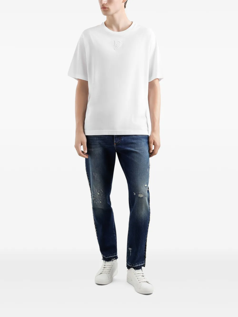 Dolce & Gabbana T-shirt met logo - Wit