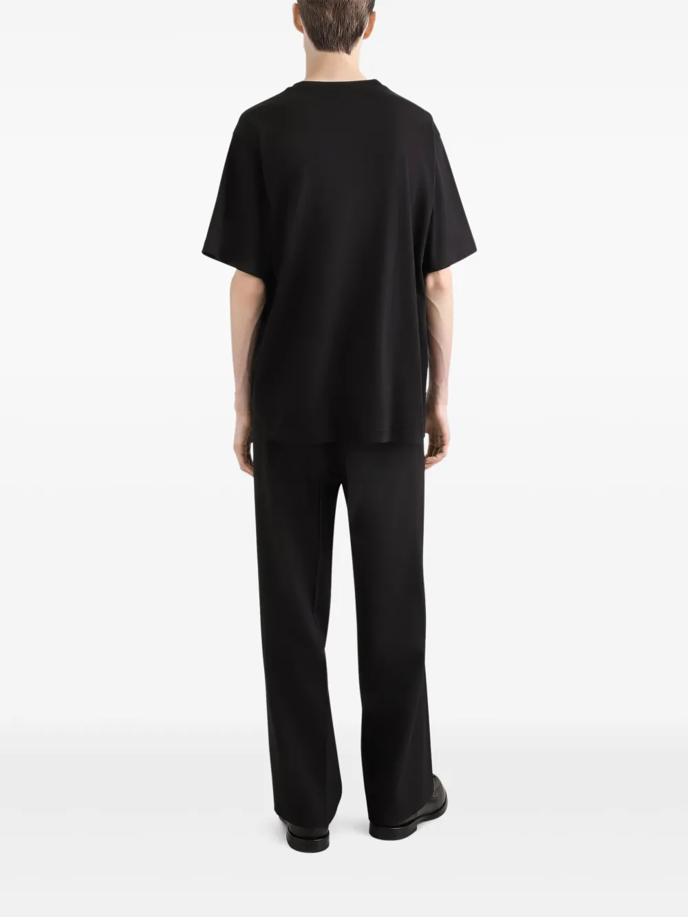 Dolce & Gabbana T-shirt met logo zak Zwart