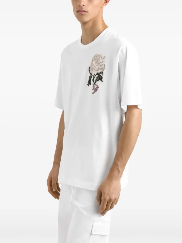 Dolce & Gabbana Logo-Embroidered T-Shirt | Sendegaro