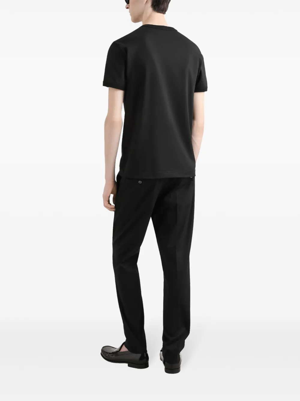 DOLCE & GABBANA EMBROIDERED LOGO T-SHIRT
