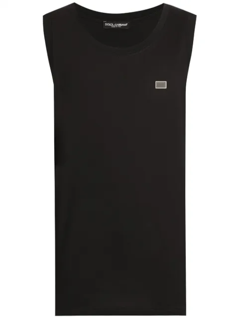 Dolce & Gabbana chaleco con logo bordado