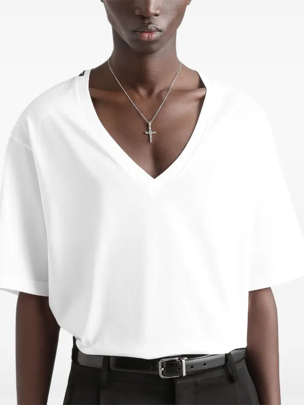 Dolce & Gabbana Vネック Tシャツ | ホワイト | FARFETCH JP