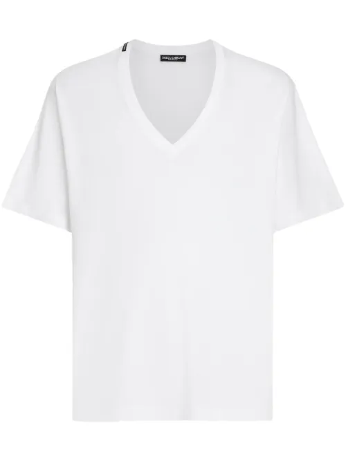 T-shirt à col v - Dolce & Gabbana - Modalova