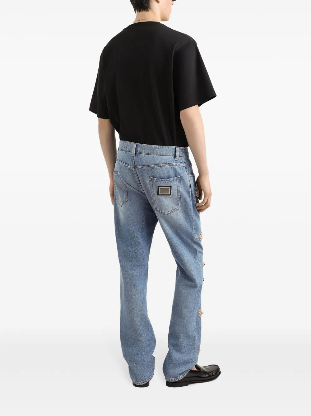 Dolce & Gabbana T-shirt met patchdetail Zwart