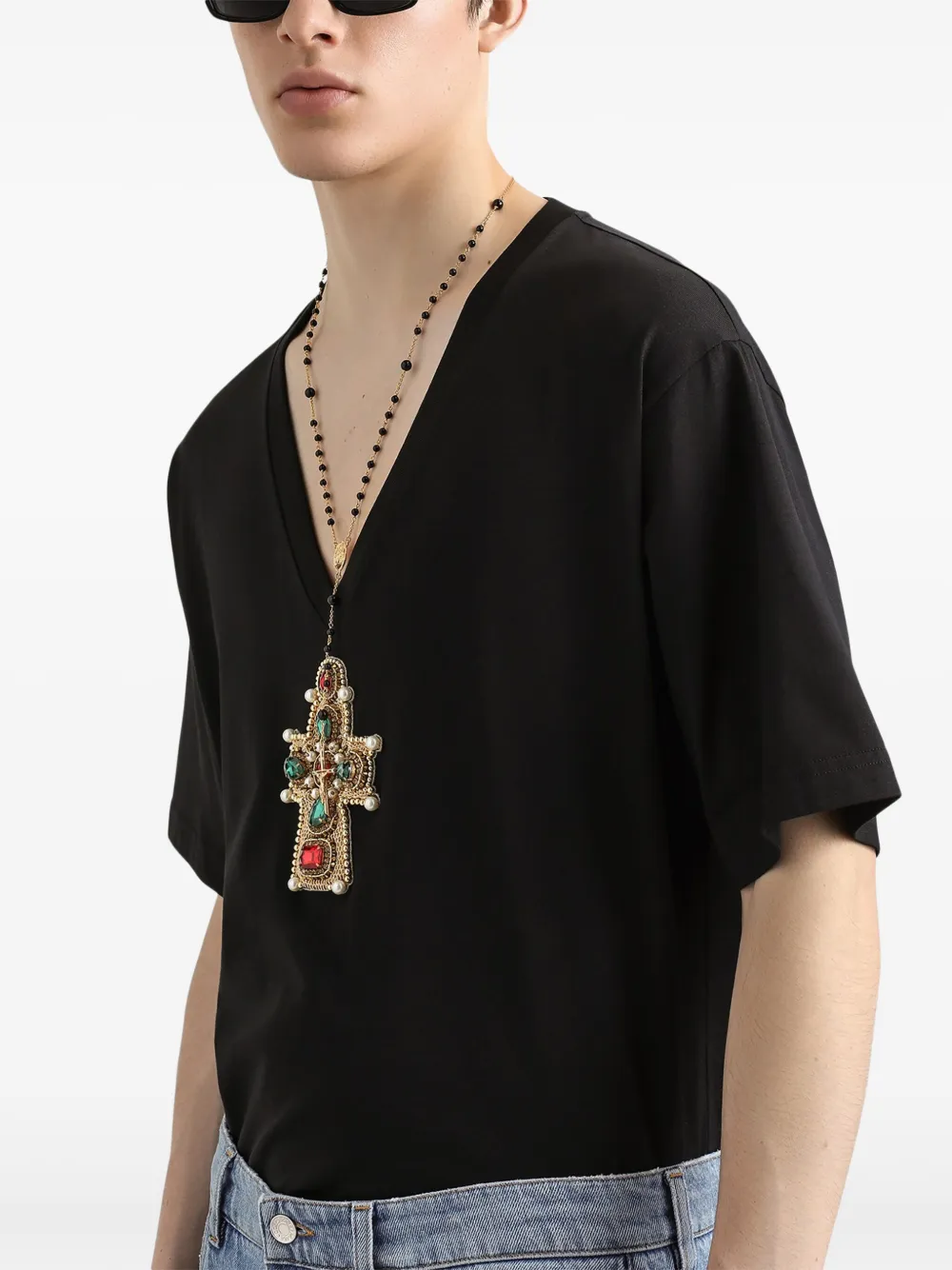 Dolce & Gabbana T-shirt met patchdetail Zwart