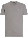 Dolce & Gabbana logo-plaque cotton T-shirt - Grey