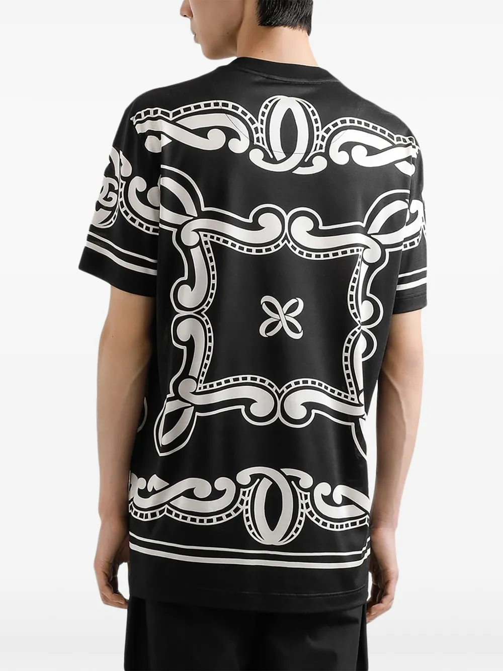 Dolce & Gabbana T-shirt met logoprint Zwart