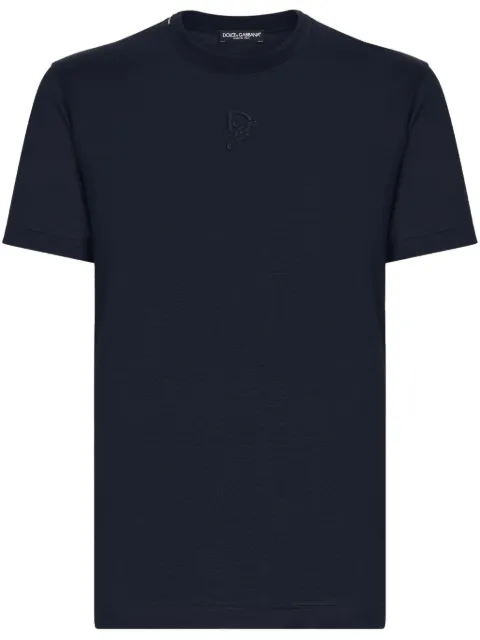 Dolce & Gabbana playera de seda con logo