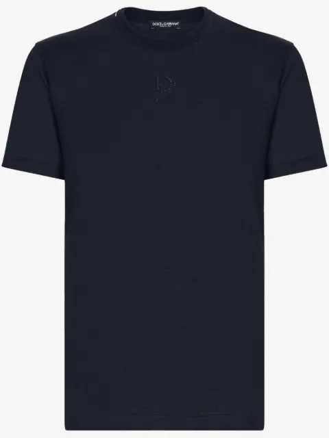 Dolce & Gabbana T-shirt in seta con logo