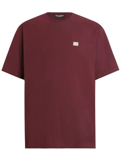 T-shirt à plaque logo - Dolce & Gabbana - Modalova