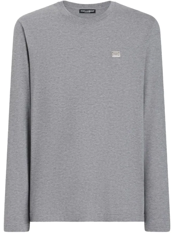 DOLCE & GABBANA メンズ Tシャツ グレー ロゴ Dolce & Gabbana ロゴ Tシャツ | グレー | FARFETCH JP