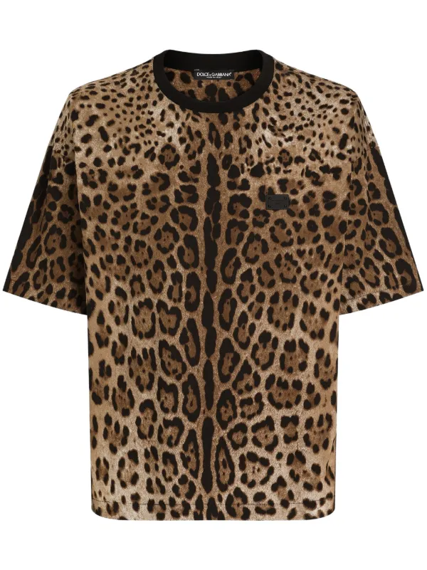 Dolce Gabbana Leopard Print T-shirt Brown FARFETCH PH