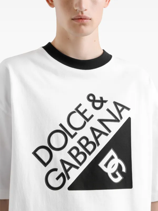 Dolce & Gabbana Camiseta Com Estampa De Logo | Branco | FARFETCH BR