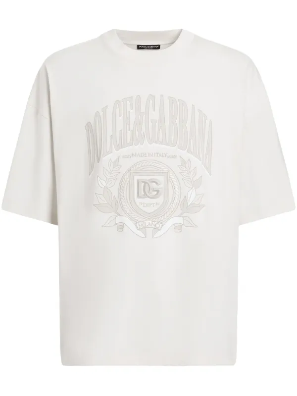 DOLCE＆GABBANA ・Tシャツ　ホワイト　56(XL) Dolce & Gabbana ロゴ Tシャツ | ホワイト | FARFETCH JP