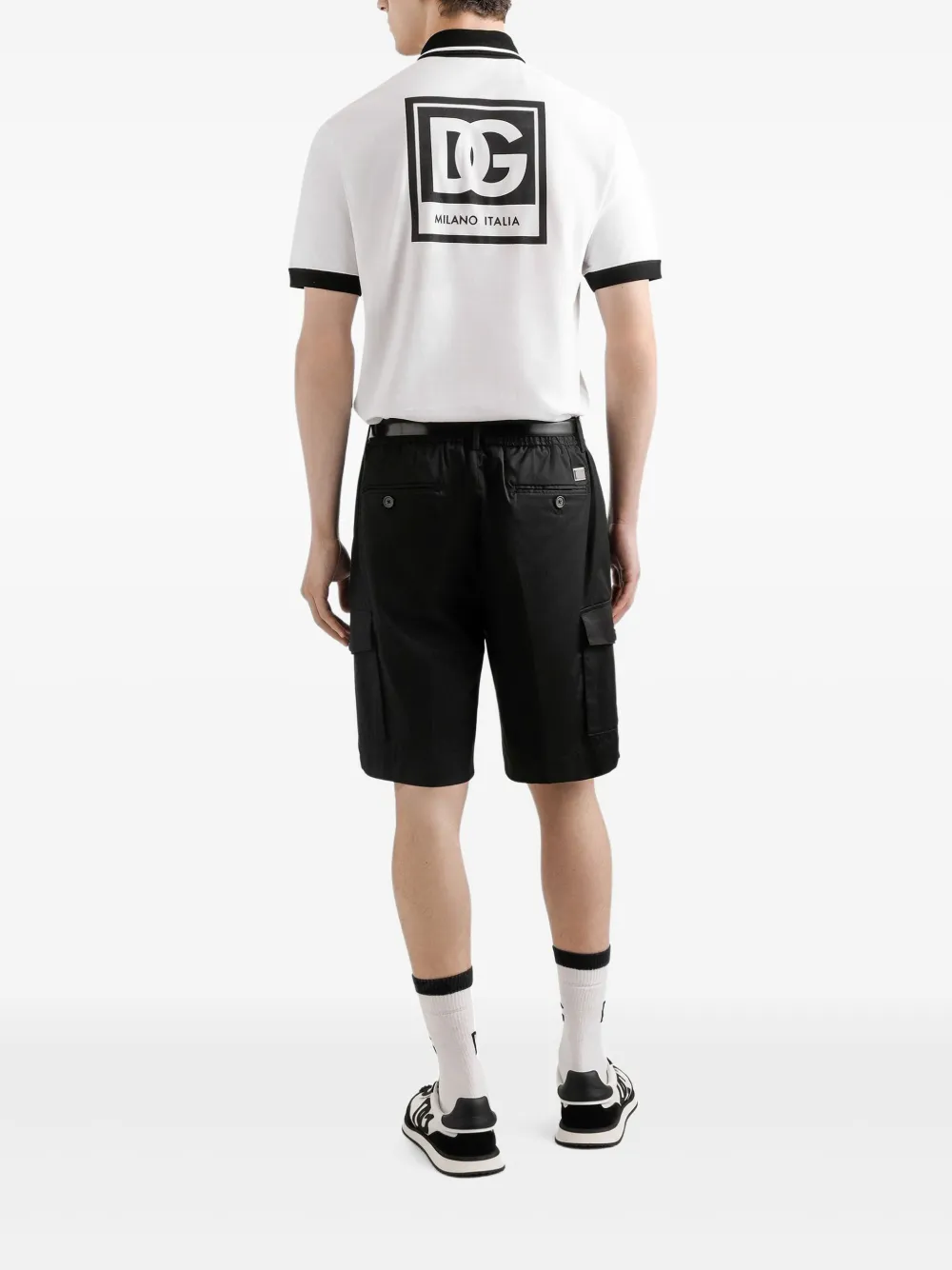 Dolce & Gabbana Poloshirt met contrasterende afwerking Wit